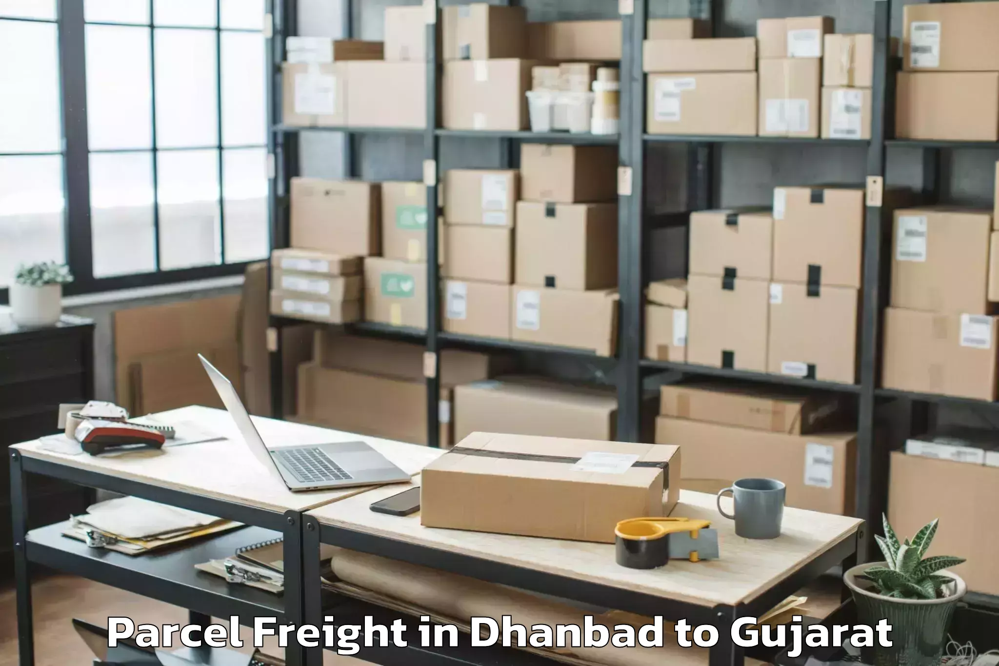 Reliable Dhanbad to Sarkhej Parcel Freight